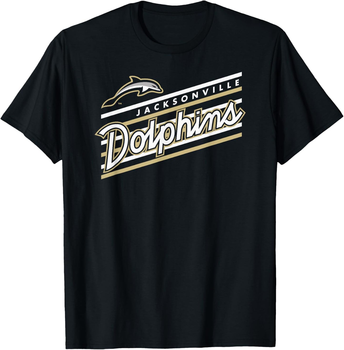 Jacksonville Dolphins Retro Performer Green T-Shirt - T-Shirt | Black