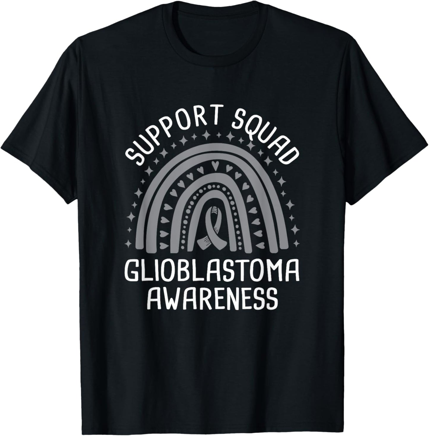 Support Squad Glioblastoma Awareness T-Shirt - T-Shirt | Black
