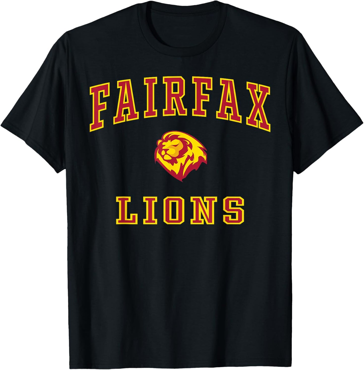 Fairfax High School Lions C1 T-Shirt - T-Shirt | Black