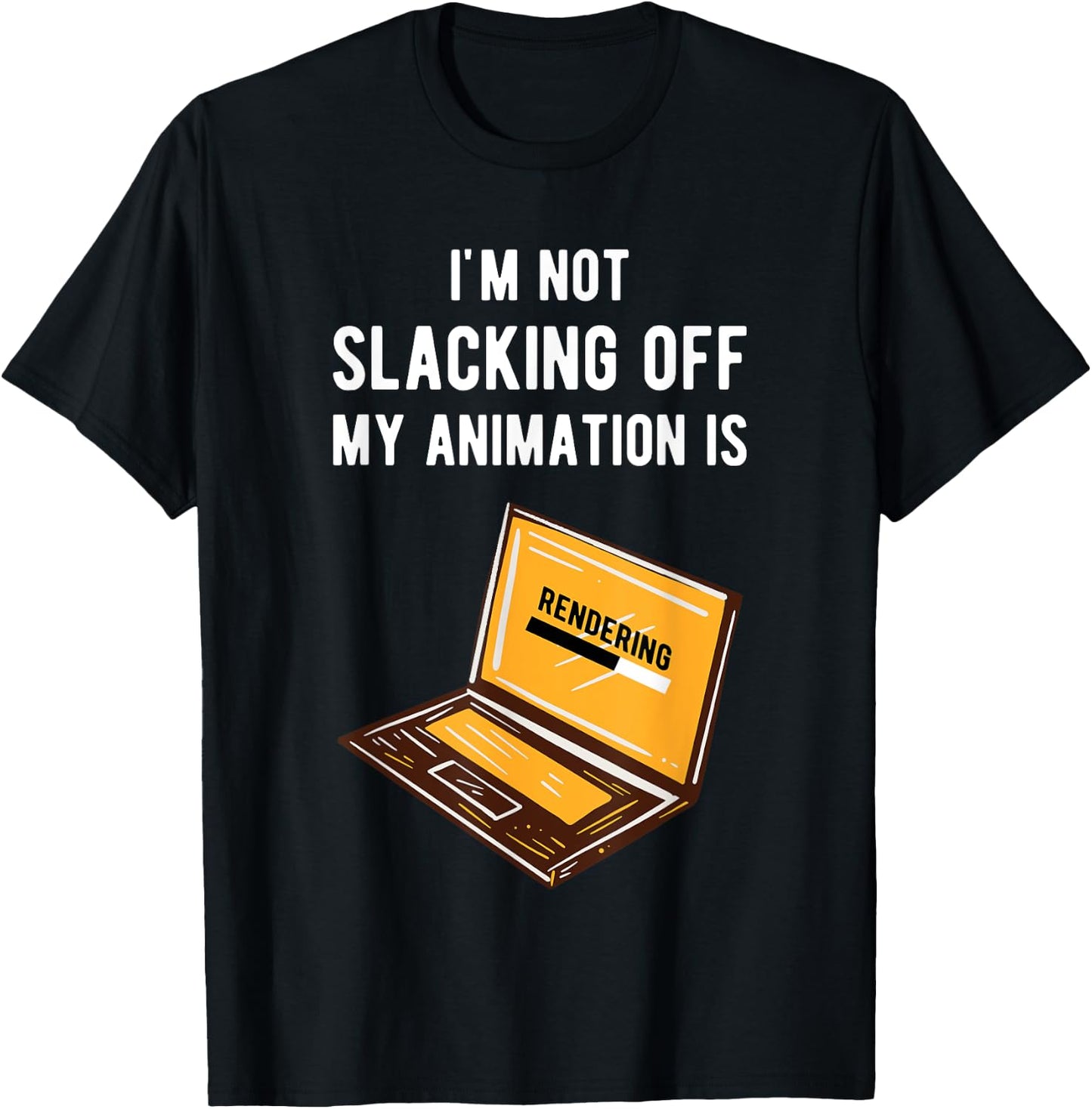 Funny Animator Rendering Animating Graphic Artist Gift T-Shirt - T-Shirt | Black