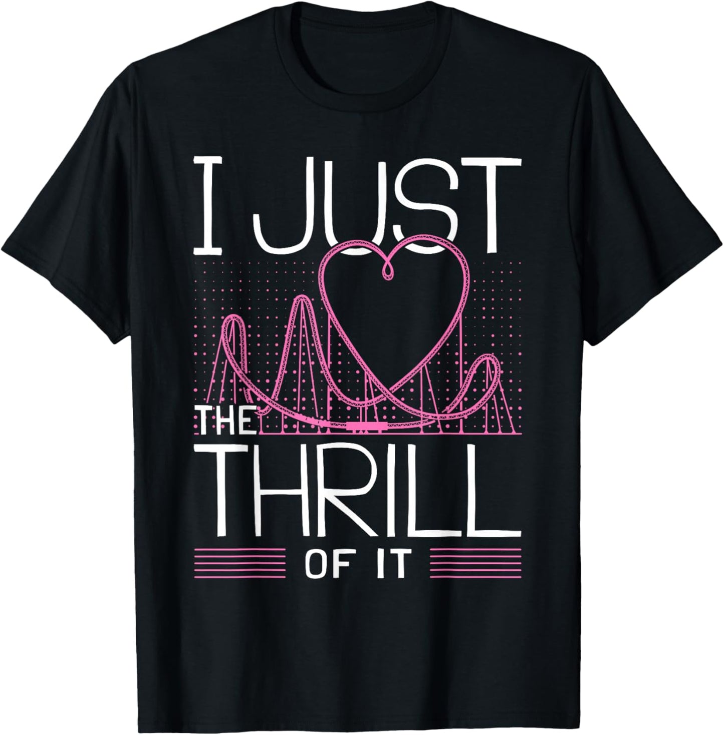 I Love Rollercoasters I Girl Roller Coaster T-Shirt - T-Shirt | Black