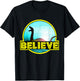 Believe Sea Monsters Ocean Plesiosaur Dinosaur Nessie Champ T-Shirt - T-Shirt | Black