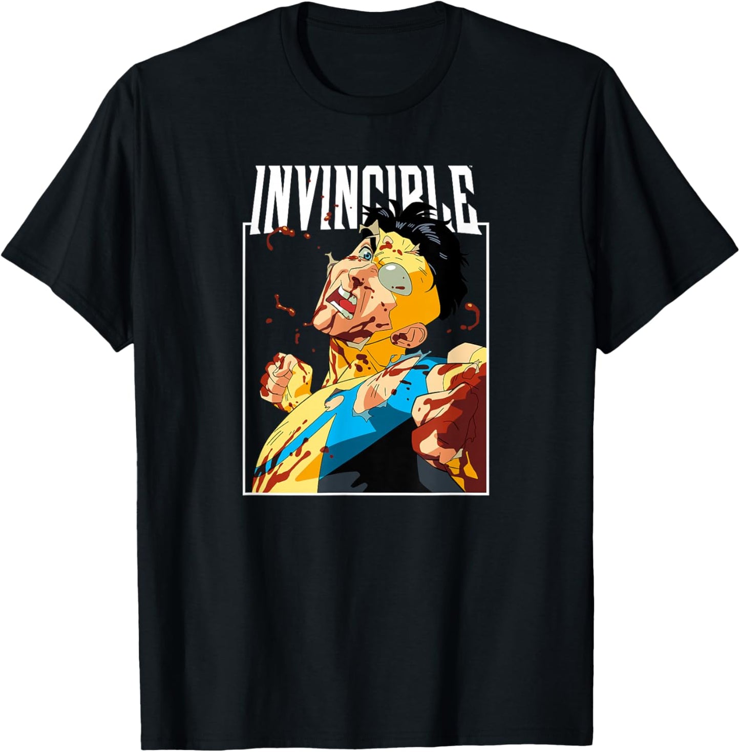 Invincible - Battle Damaged Mark Character Logo T-Shirt - T-Shirt | Black