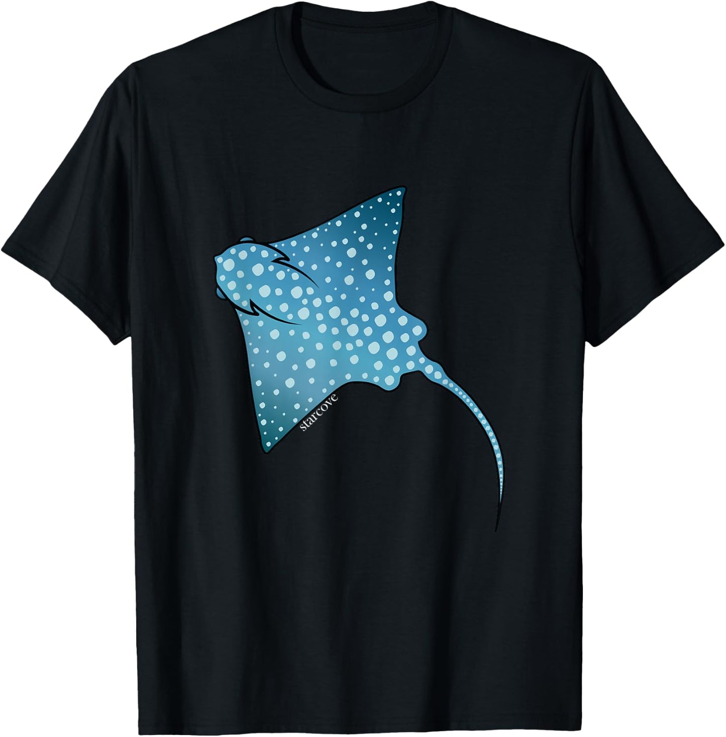Spotted Eagle Rays Stingray Marine Animals Lover Fish Ocean T-Shirt - T-Shirt | Black