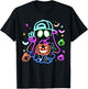 Boo Ghost Spooky Season Boys Kids Glow In Halloween Night T-Shirt - T-Shirt | Black