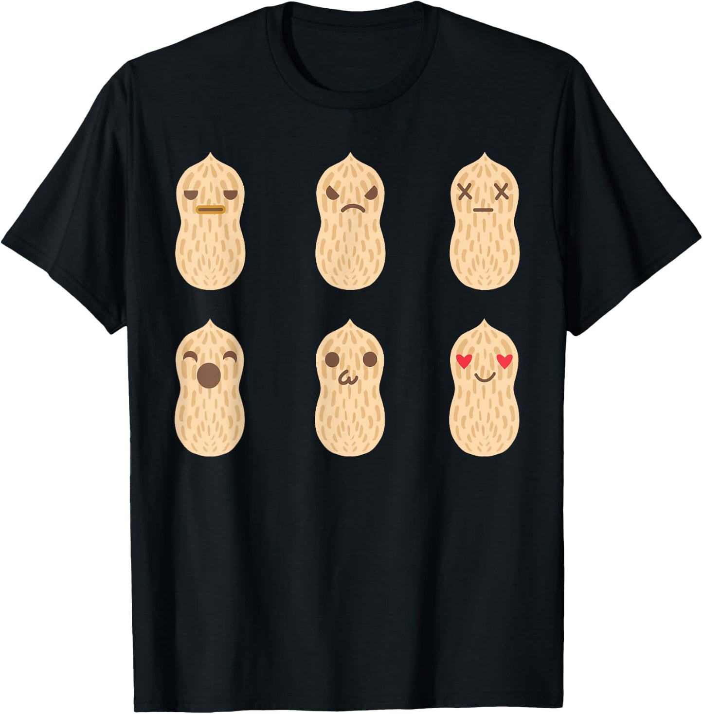 Peanut Graphic gift, Nut design, Peanut design T-Shirt - T-Shirt | Black