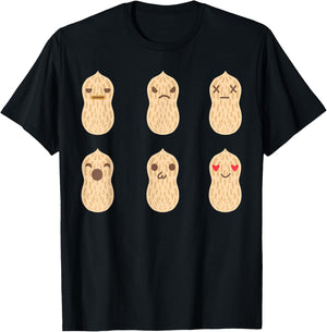Peanut Graphic gift, Nut design, Peanut design T-Shirt - T-Shirt | Black