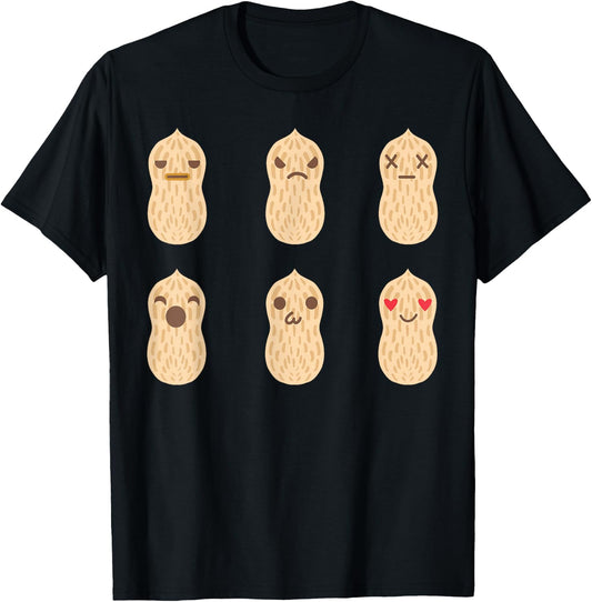 Peanut Graphic gift, Nut design, Peanut design T-Shirt - T-Shirt | Black