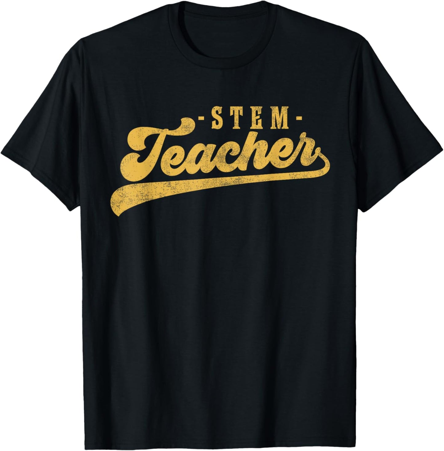 STEM Teacher Men Women Cute Vintage Graphic STEM Teacher T-Shirt - T-Shirt | Black