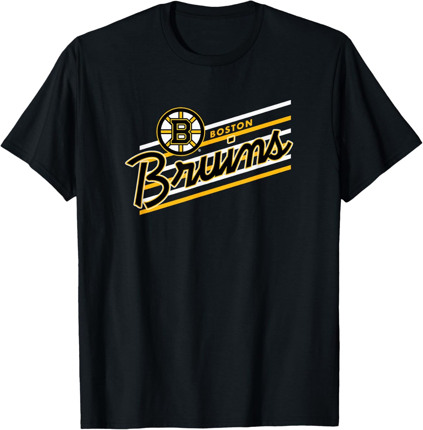 Boston Bruins Retro Performer Dark Heather T-Shirt - T-Shirt | Black