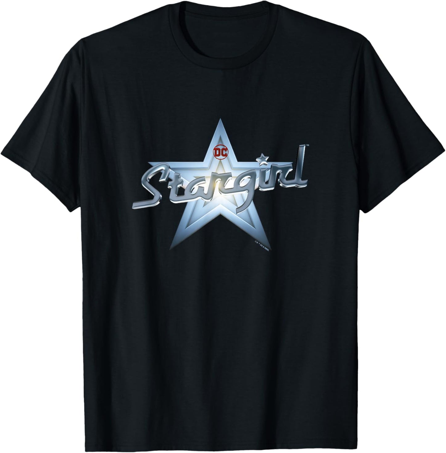 Stargirl Superhero Metallic Star Logo T-Shirt - T-Shirt | Black