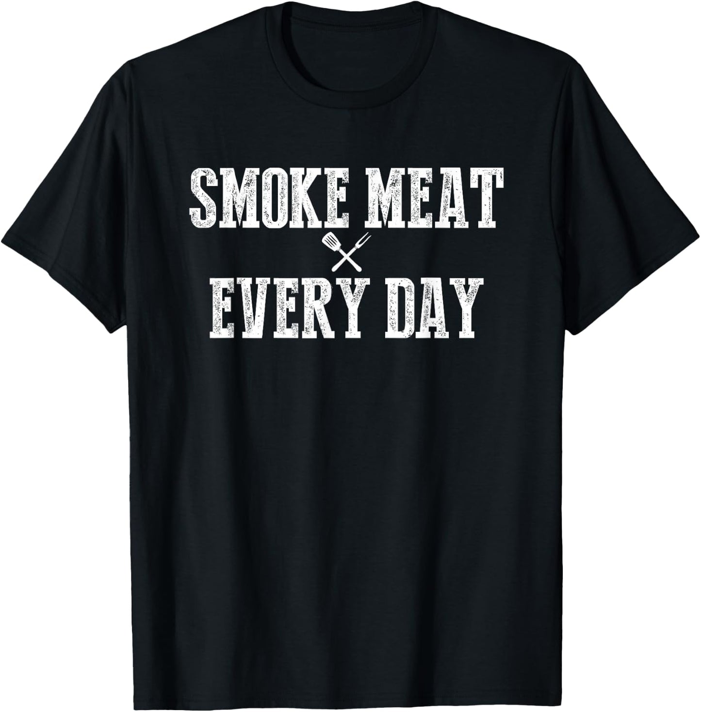 Funny BBQ Smoker Accessory Pitmaster Dad Grilling Gift Men T-Shirt - T-Shirt | Black