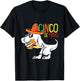 Cinco De Mayo T-Rex Cute Sombrero Dino-saur Mexican Party T-Shirt - T-Shirt | Black