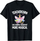 Teachercorn Funny Unicorn Teacher T-Shirt - T-Shirt | Black