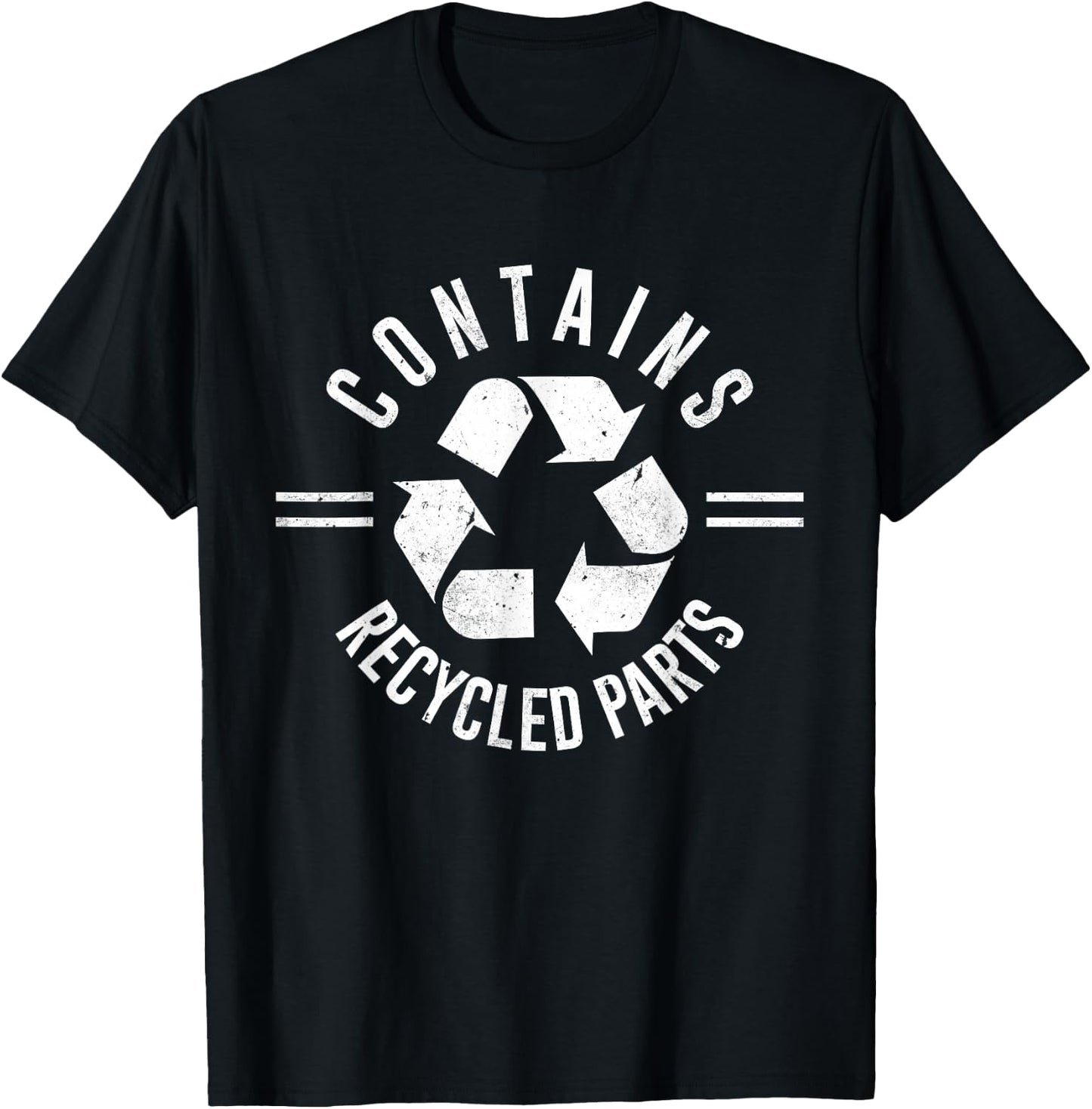 Contains Recycled Parts Black Classic Fit T-Shirt - T-Shirt | Black