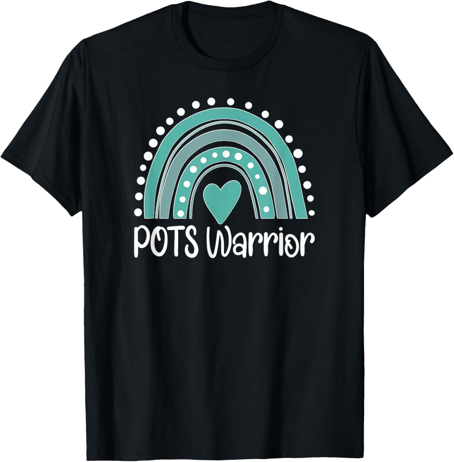 POTS Warrior Rainbow POTS Awareness Day POTS Fighter T-Shirt - T-Shirt | Black