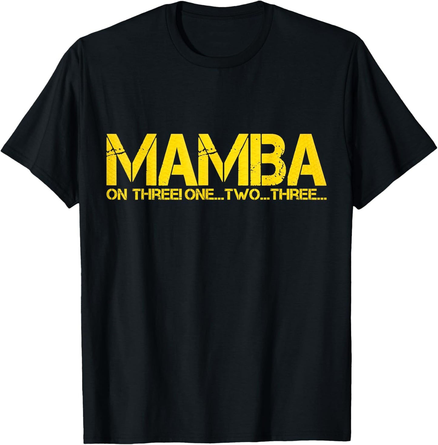 Basketball Hoop Champion Mamba ON Three Motivation T-Shirt - T-Shirt | Black