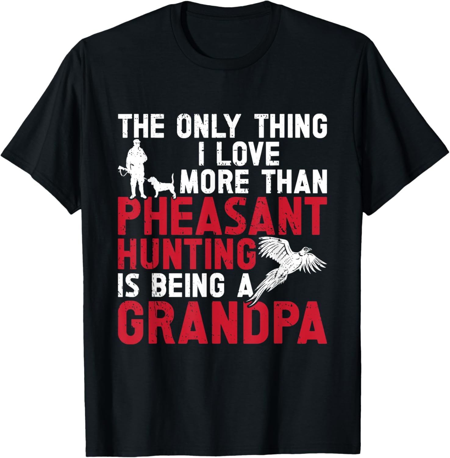 Pheasant Hunting Bird Hunter Hunting Grandpa Men T-Shirt - T-Shirt | Black