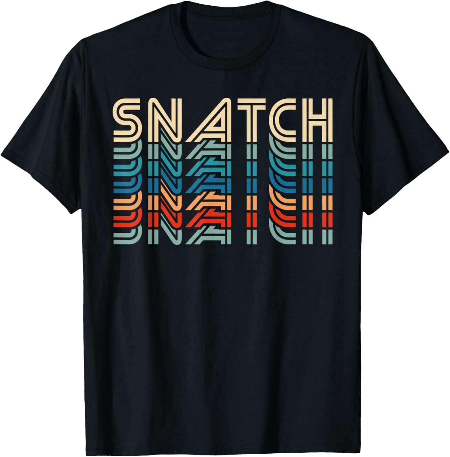 Snatch Retro Vintage Funny Fitness Workout Gym Exercise , Black, S T-Shirt - T-Shirt | Black
