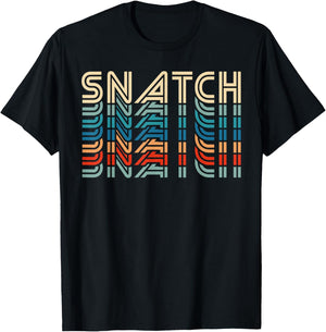 Snatch Retro Vintage Funny Fitness Workout Gym Exercise , Black, S T-Shirt - T-Shirt | Black