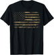 Camo American Flag USA Camouflage Men Boys Women Girls Kids T-Shirt - T-Shirt | Black