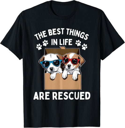 Cool Animal Rescue Art Women Animal Rescuer Lover T-Shirt - T-Shirt | Black