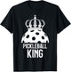Pickleball Player PICKLEBALL KING T-Shirt - T-Shirt | Black