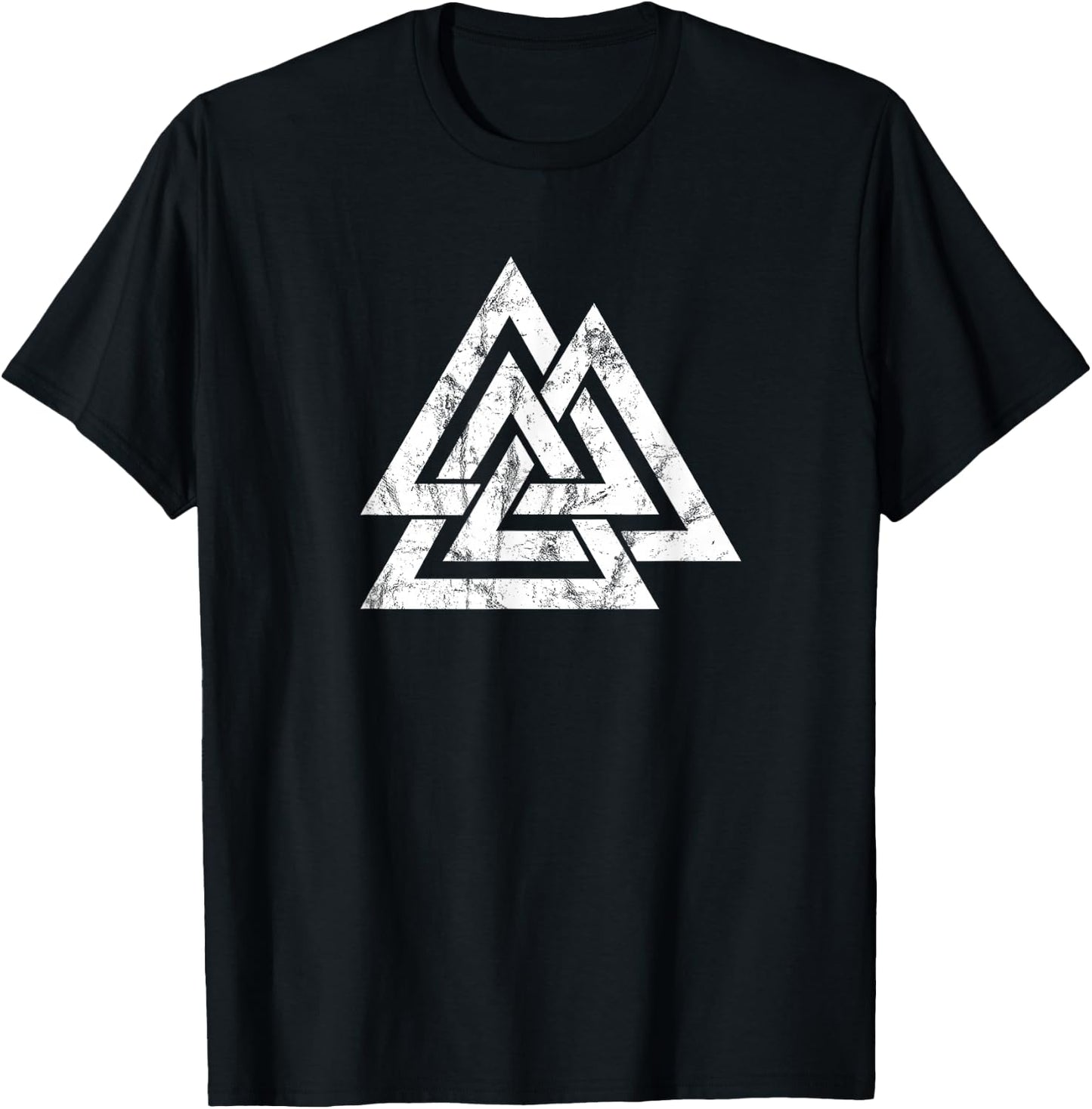 Valknut, Odin, Viking Symbol, Pagan Nordic Germanic T-Shirt - T-Shirt | Black