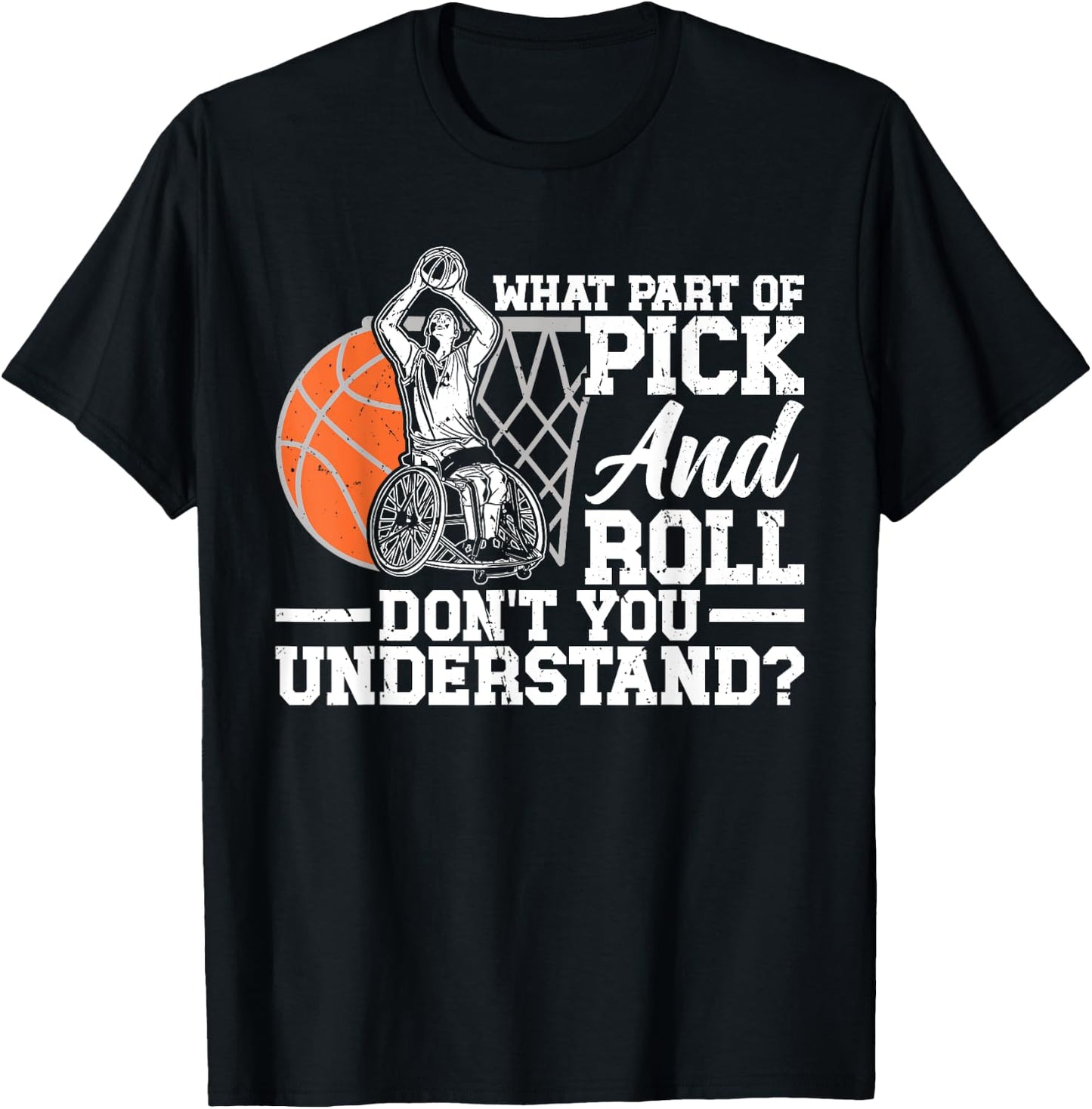 Wheelchair Basketball T-Shirt - T-Shirt | Black