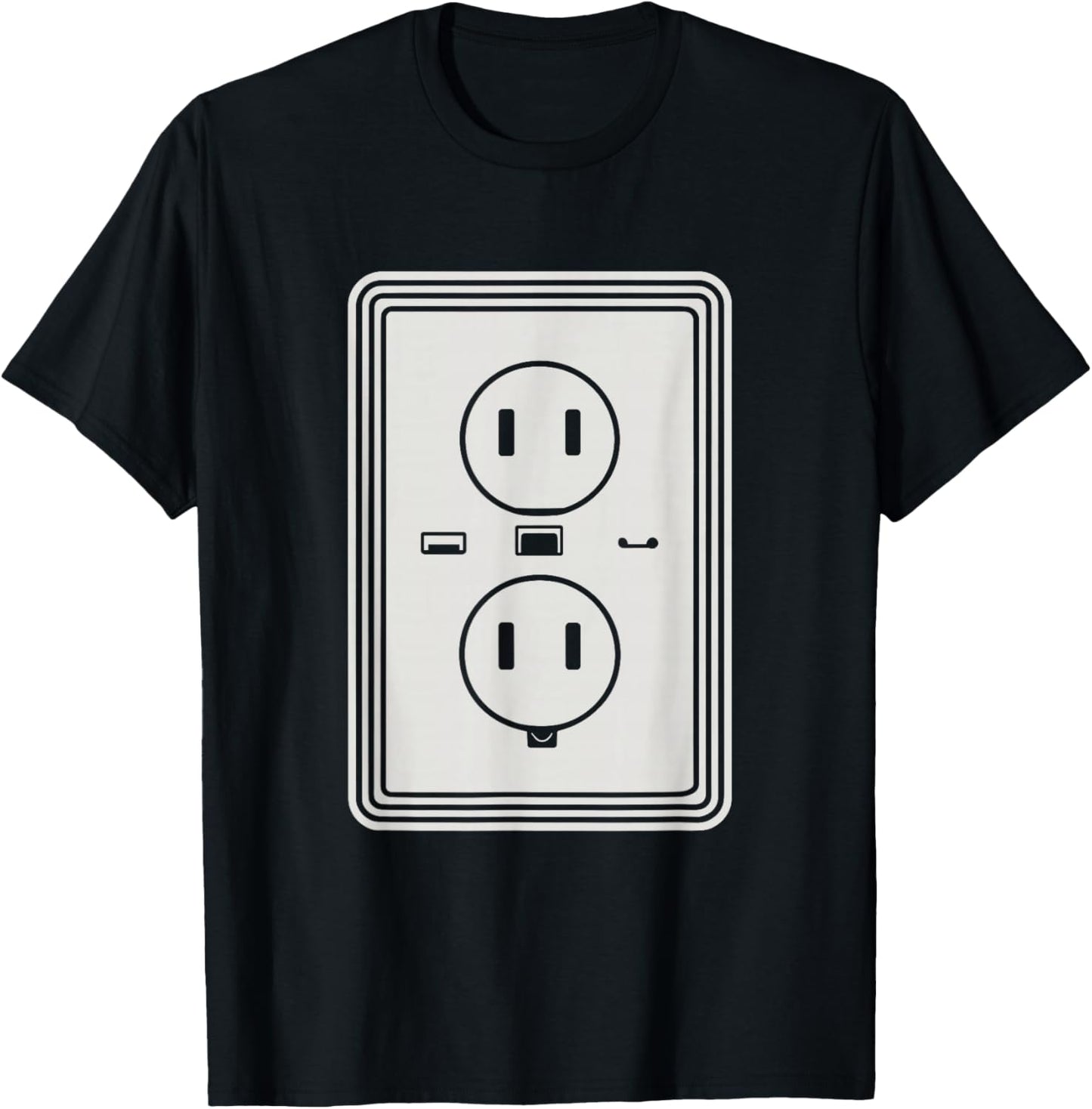Electrical Outlet Halloween Electricians Engineers Costume T-Shirt - T-Shirt | Black
