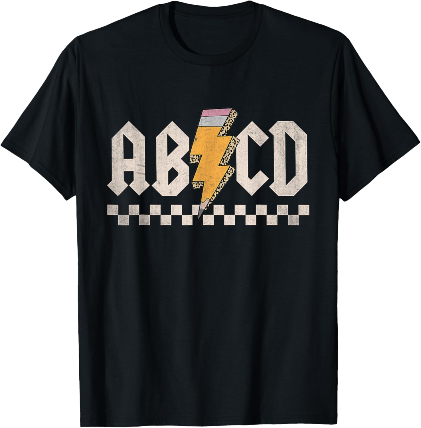 ABCD Back In Class First Day Back To School Teacher Student T-Shirt - T-Shirt | Black