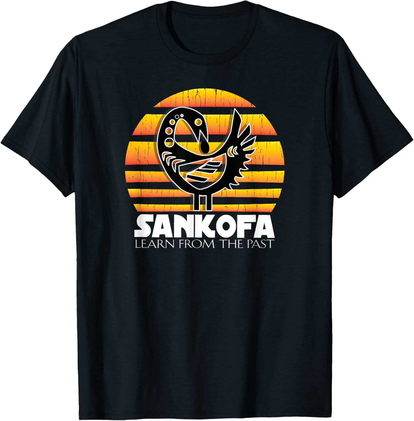 Sankofa - Learn From The Past African Gift T-Shirt - T-Shirt | Black