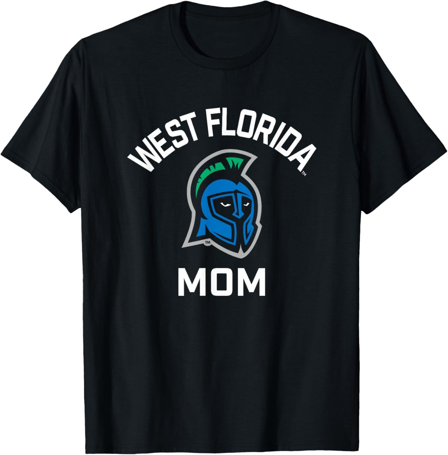 University of West Florida UWF Argonauts Arched Mom T-Shirt - T-Shirt | Black
