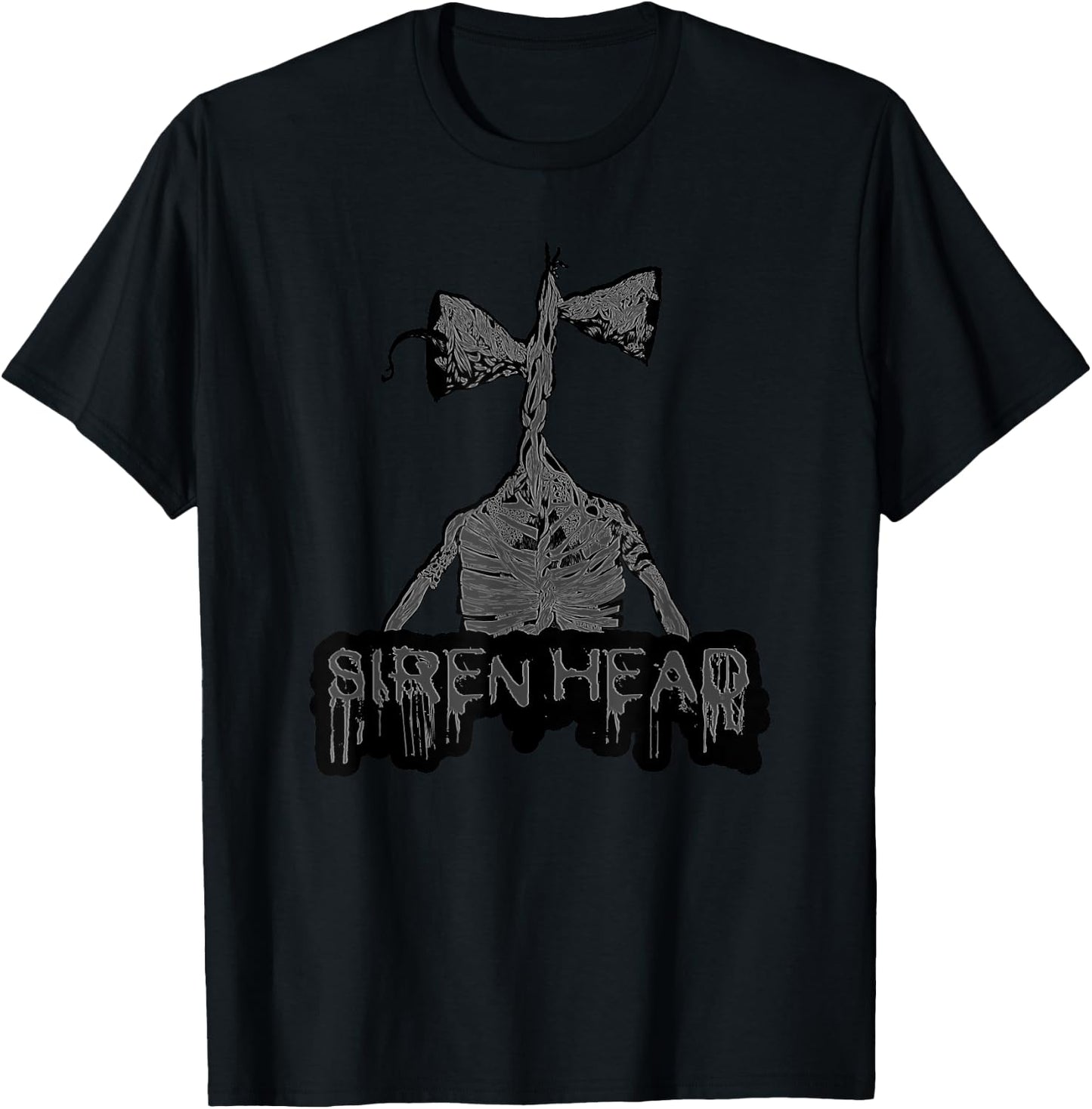 Sirenhead Siren Head Creepy Horror trick or treat T-Shirt - T-Shirt | Black