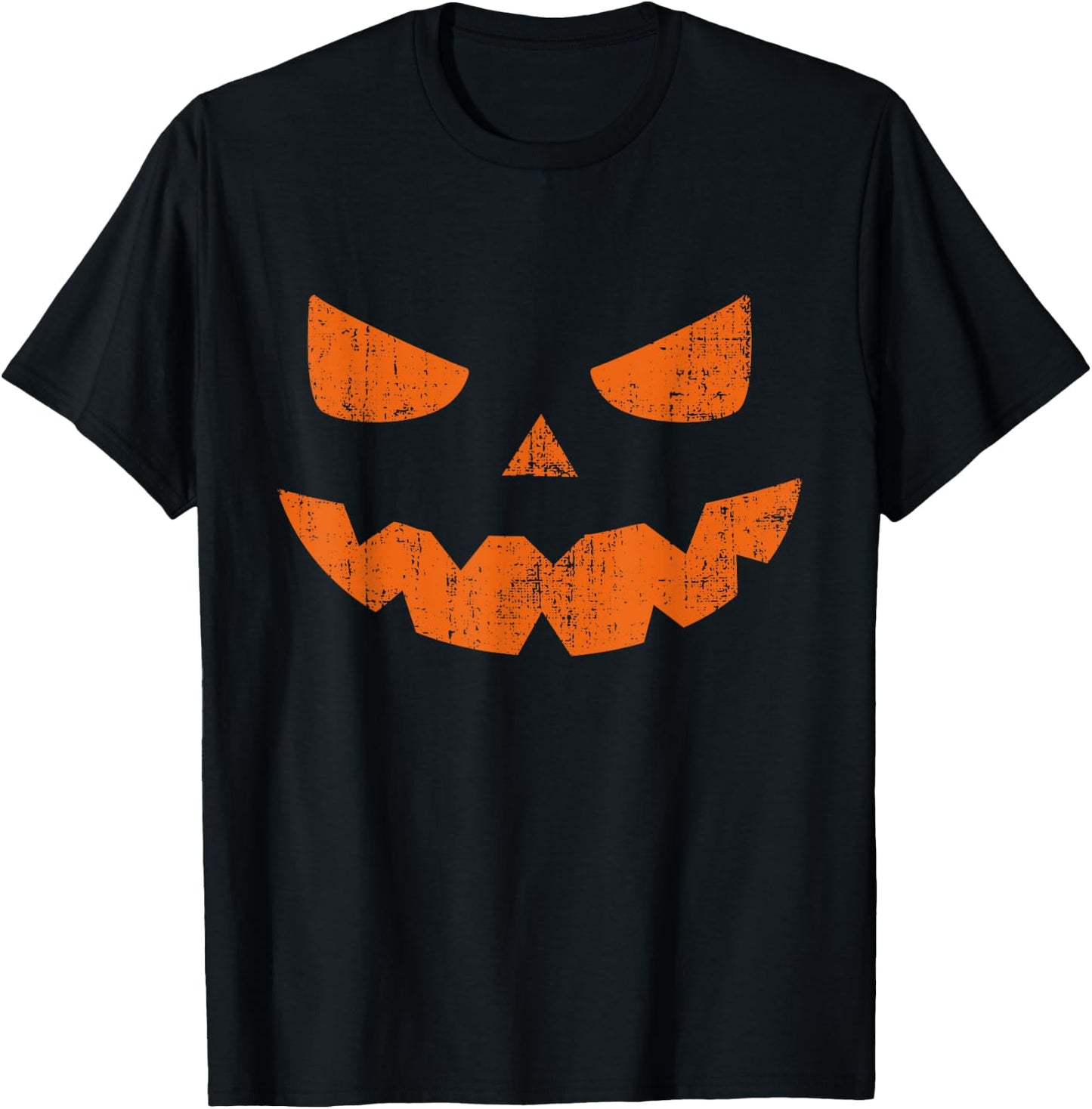 Spooky Jack o Lantern halloween pumpkin face T-Shirt - T-Shirt | Black