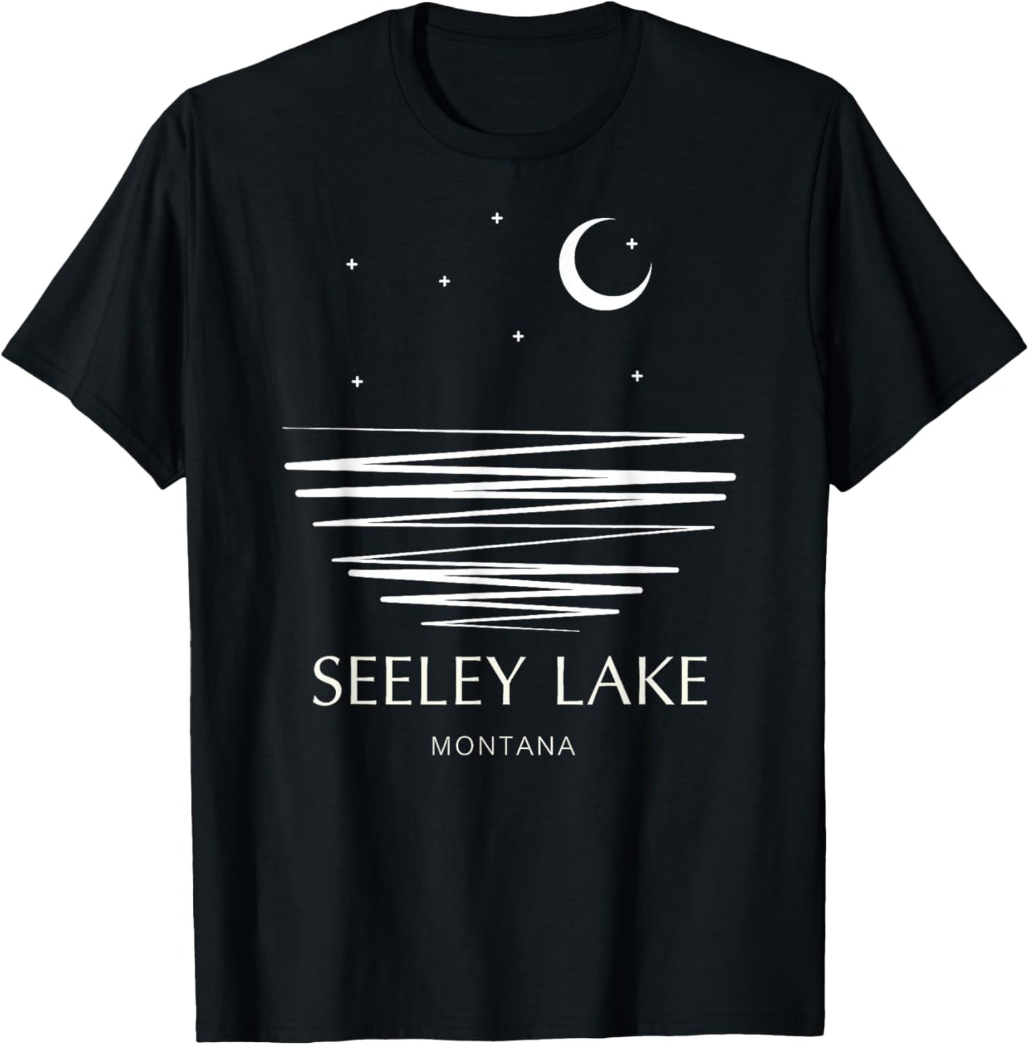 Seeley Lake Montana T-Shirt - T-Shirt | Black