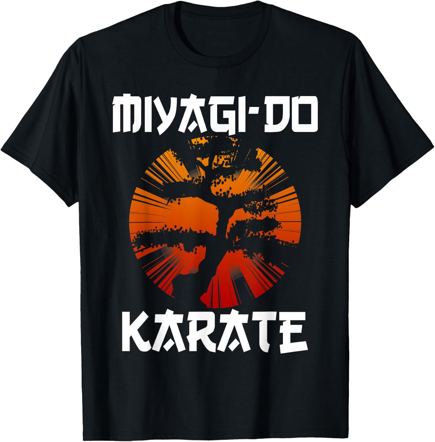 Retro Vintage Miyagi-Do Karate Life Bonsai Tree Martial Arts T-Shirt - T-Shirt | Black
