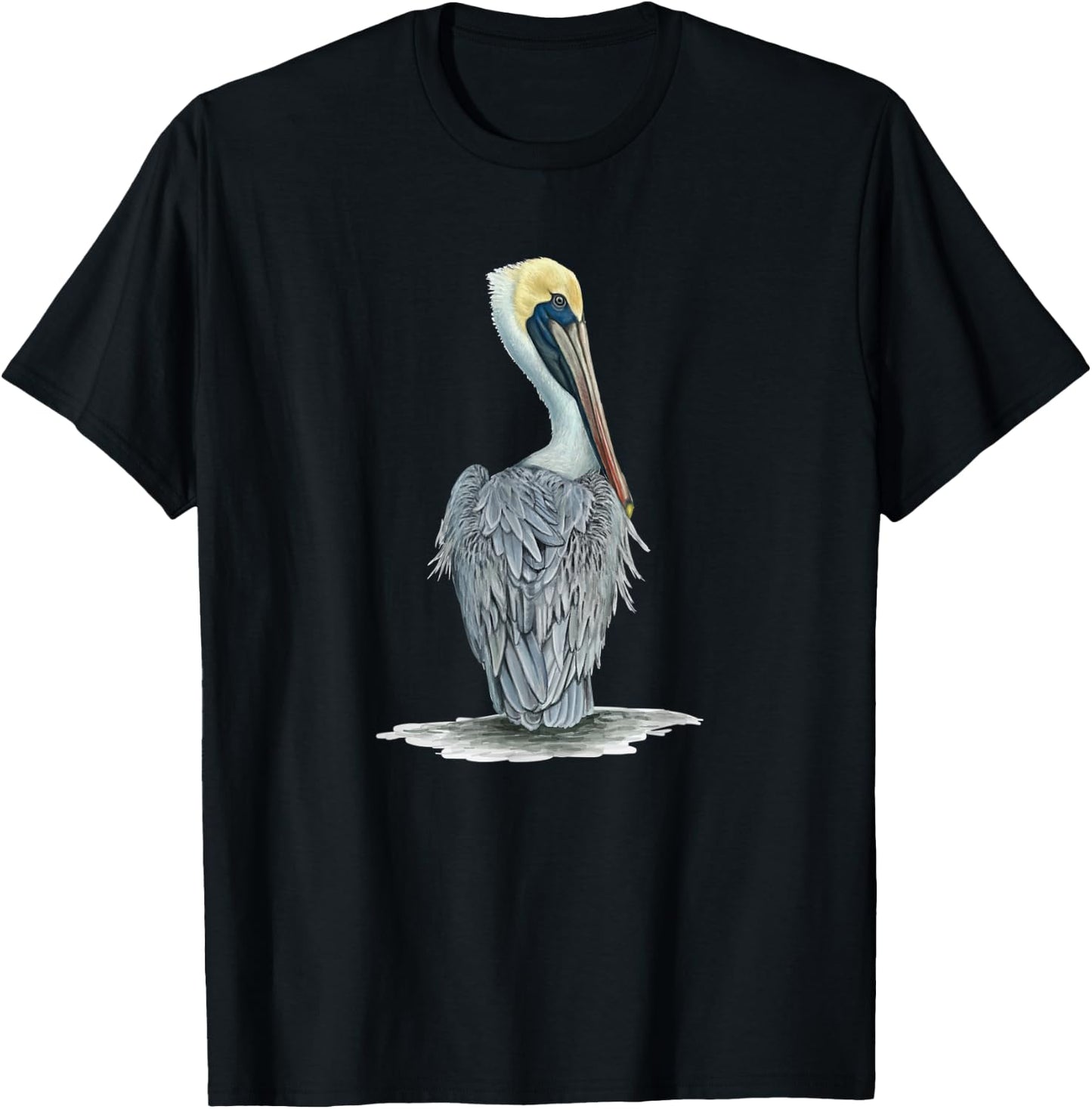 Brown Pelican Bird product T-Shirt - T-Shirt | Black