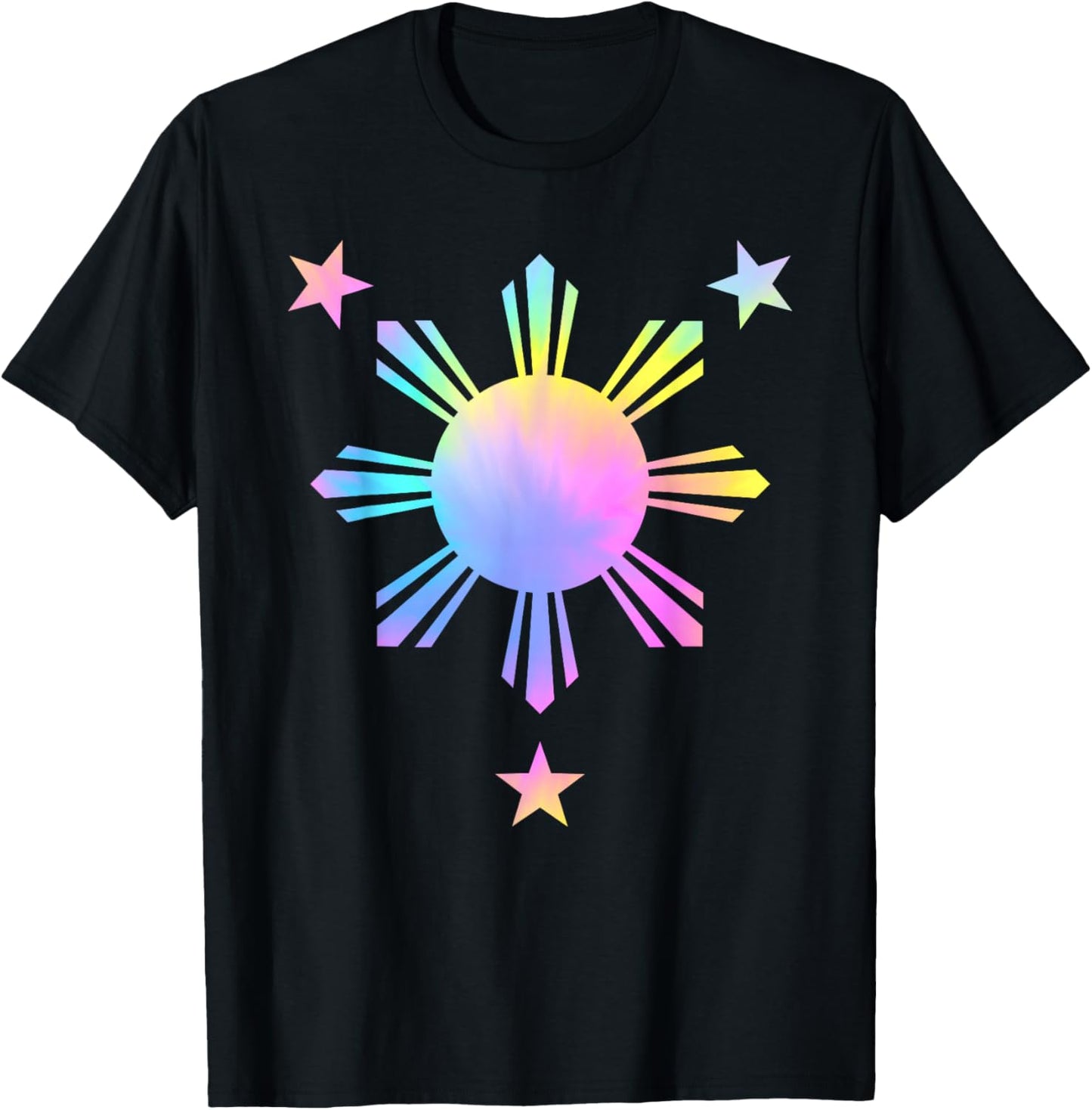 Tie Dye Philippines Flag Cute Filipino Pinoy Filipina Girls T-Shirt - T-Shirt | Black