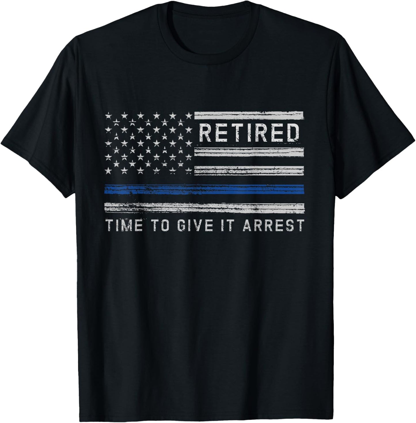 Retired Police Officer 2022 Retiring Cop Officer Retiree T-Shirt - T-Shirt | Black
