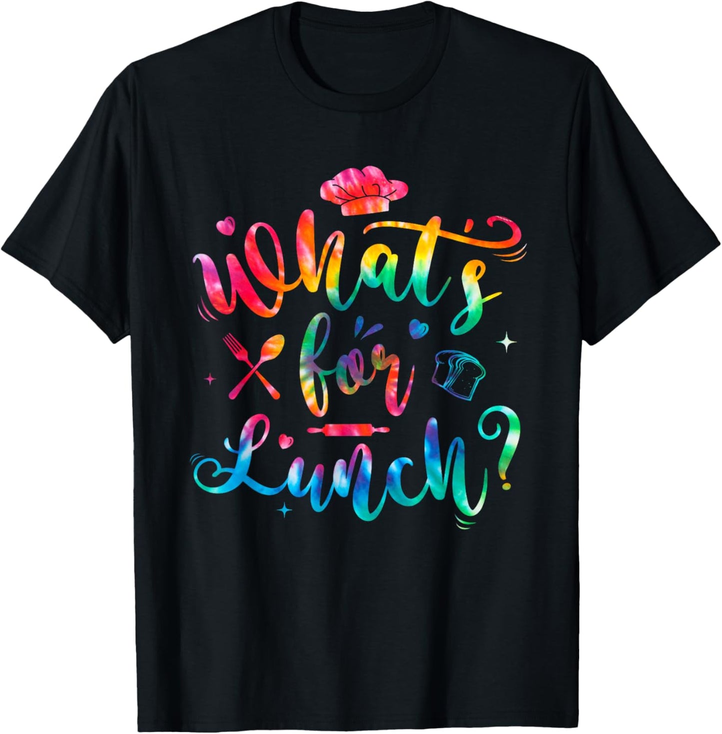 Whats for Lunch Funny Lunch Lady T-Shirt - T-Shirt | Black