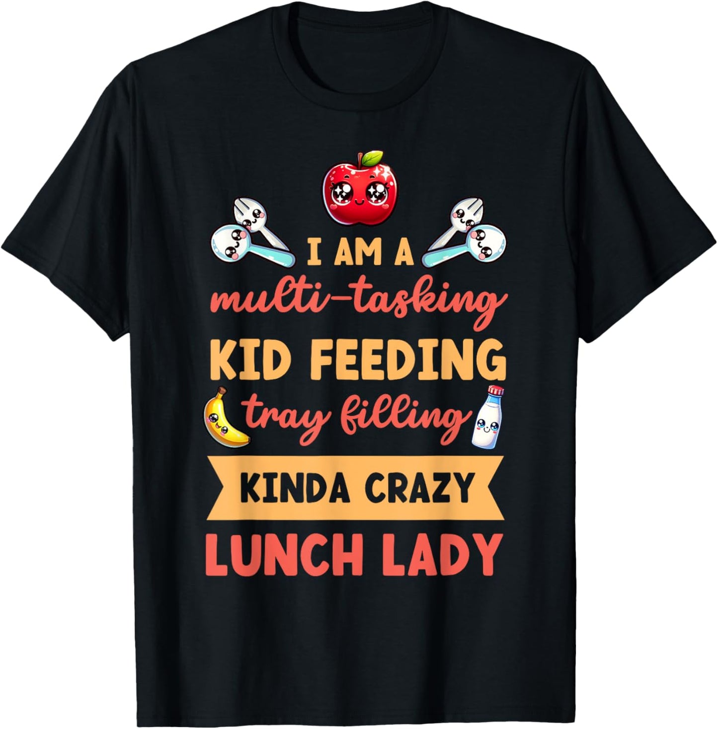 Lunch Lady Hero School Cafeteria Staff Appreciation Product T-Shirt - T-Shirt | Black