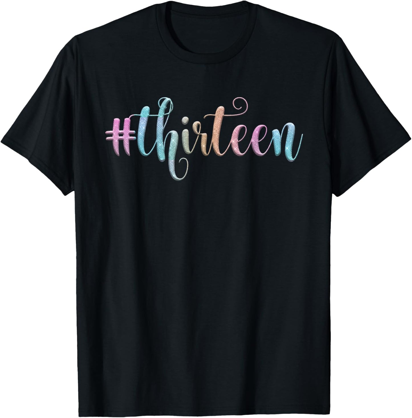 13th Birthday Shirt Girls Blue Galaxy 13 13 Official T-Shirt - T-Shirt | Black