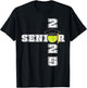Class of 2025 Tennis Senior Gifts | Senior 2025 Tennis T-Shirt - T-Shirt | Black