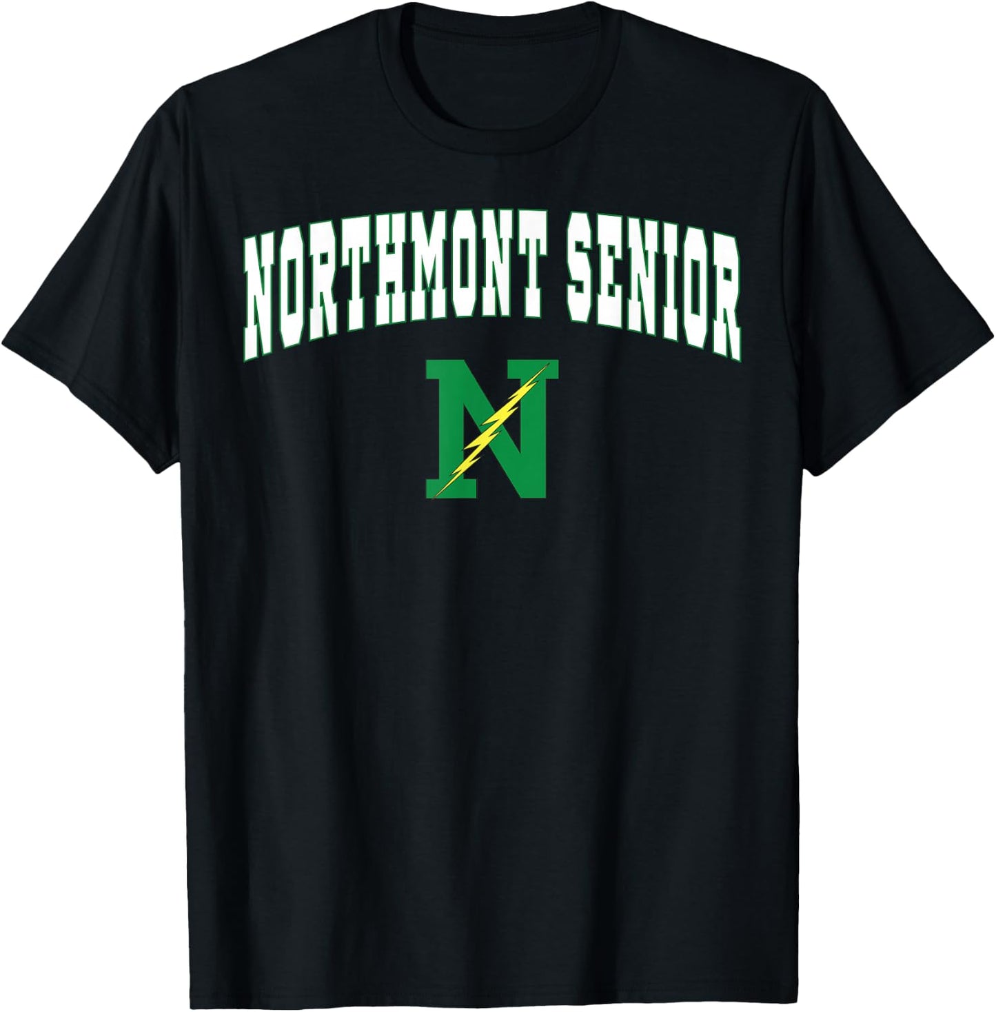 Northmont High School Thunderbolts C2 T-Shirt - T-Shirt | Black