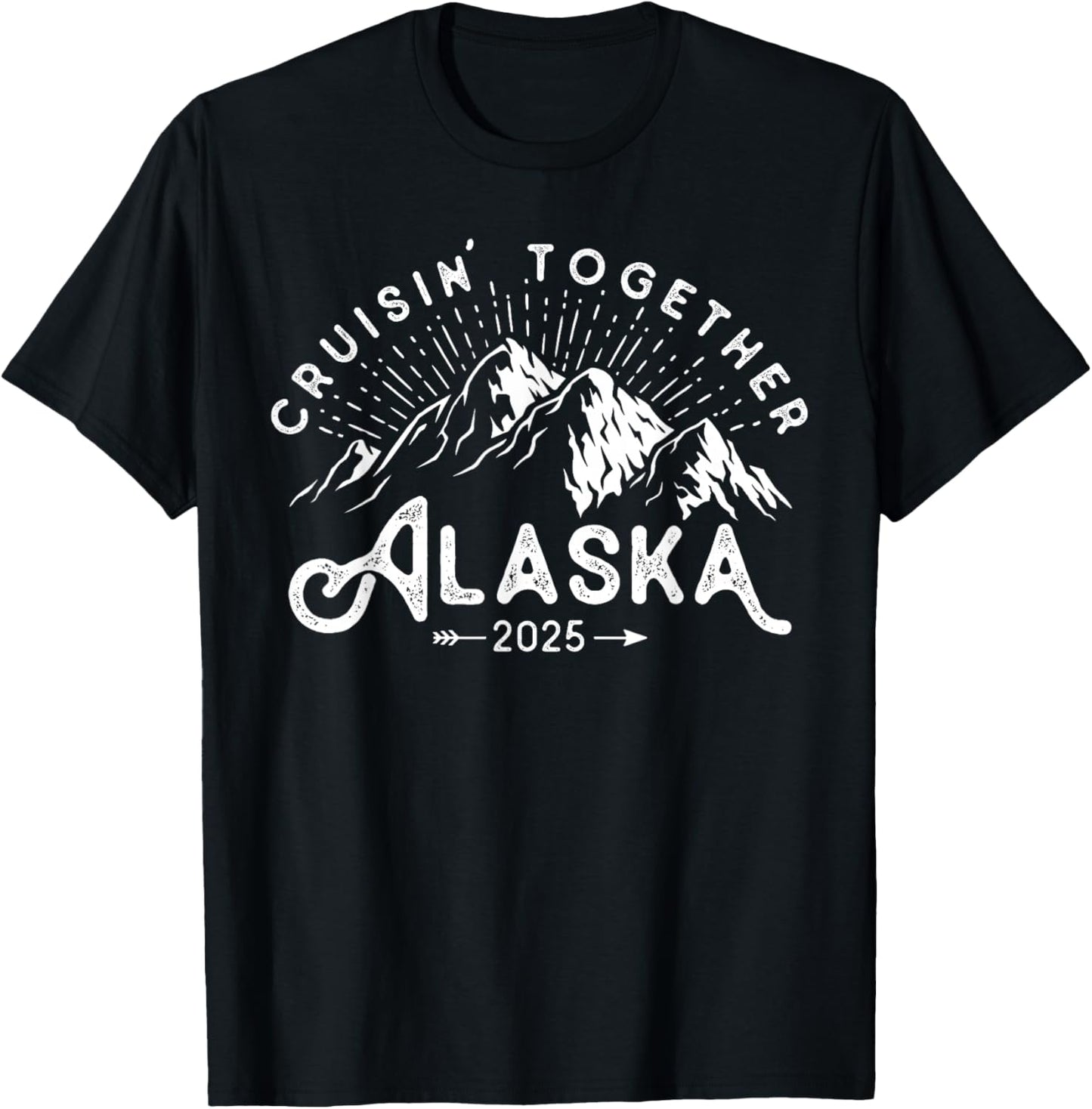 Matching Family Friends Group Vacation Alaska Cruise 2025 T-Shirt - T-Shirt | Black