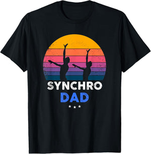 Synchronized Swimming - Synchro Dad - Funny T-Shirt - T-Shirt | Black