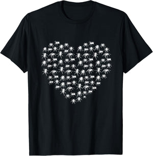 Tarantula Spider lover heart men kids boys girls T-Shirt - T-Shirt | Black