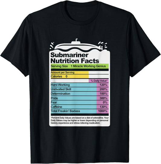 Funny US Military Submarine Gift a Veteran T-Shirt - T-Shirt | Black