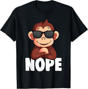 Monkey Boys Girls Kids Women T-Shirt - T-Shirt | Black